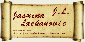 Jasmina Lackanović vizit kartica